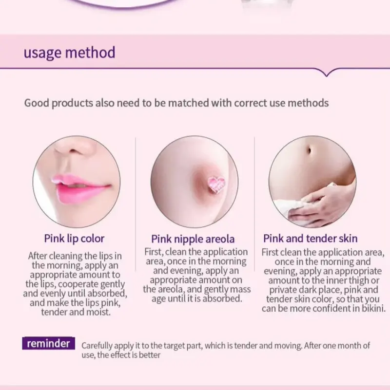 BIOAQUA Nenhong Pink Tint Cream - For Lips & Sensitive Areas - 30g - Image 6