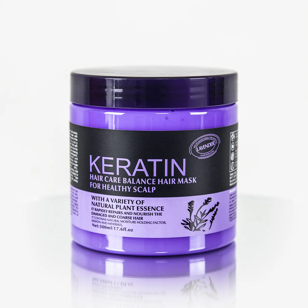 Lavender Hair Care Balance Keratin Hair Mask & Hair Treatment for Healthy Scalp 500 ml (Original)