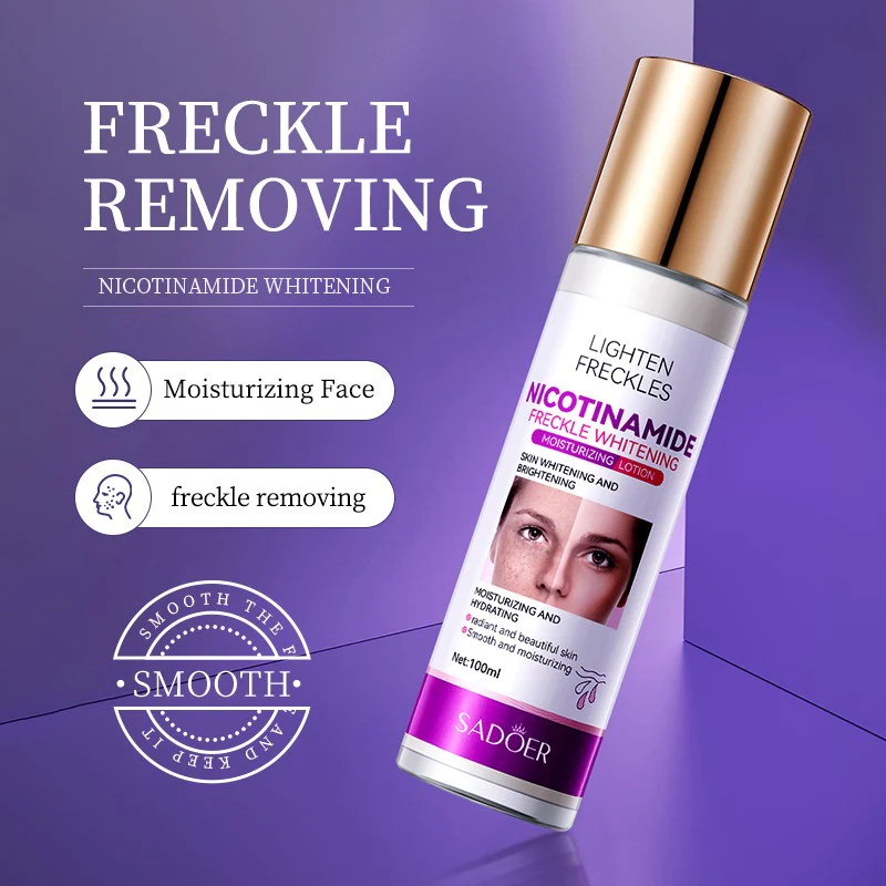 SADOER Nicotinamide Whitening Anti Freckle Moisturizing Face Lotion 100ml - Image 3