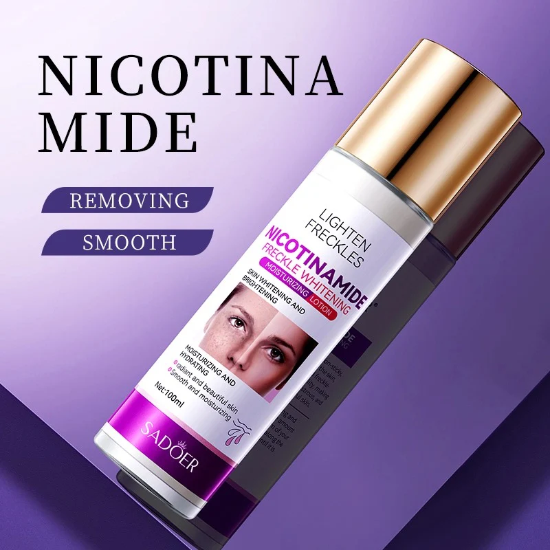 SADOER Nicotinamide Whitening Anti Freckle Moisturizing Face Lotion 100ml - Image 4